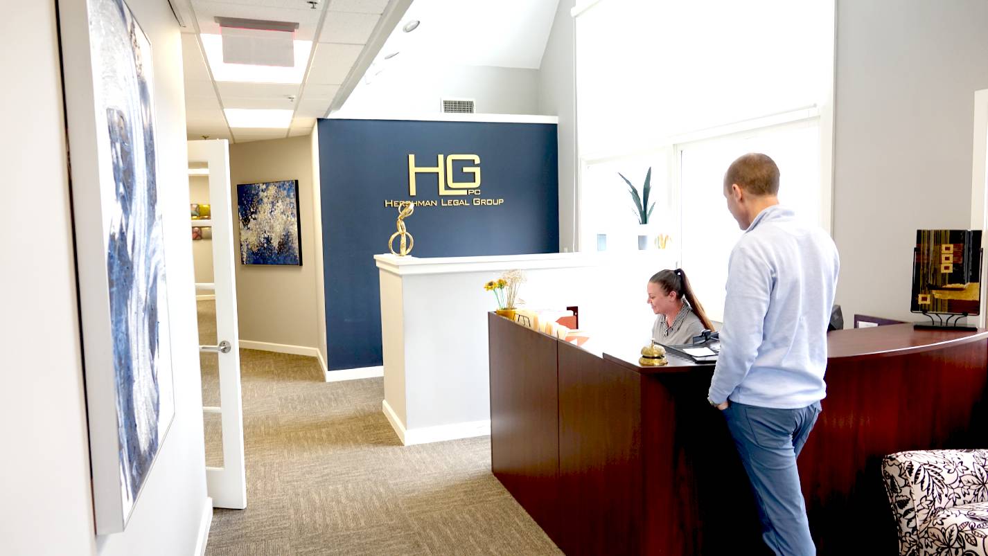 Image of probate attorneys meeting at Hershman Legal Group law office in Branford, CT.